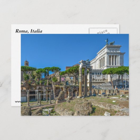 Postkarte Rom (Vorne/Hinten)