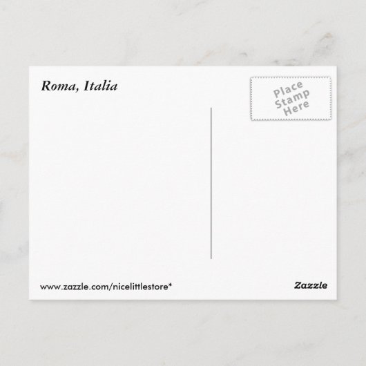 Postkarte Rom (Rückseite)