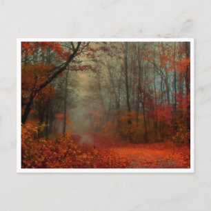 Postkarte - Romantischer nebliger Herbsttag