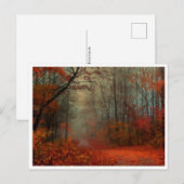 Postkarte - Romantischer nebliger Herbsttag (Vorne/Hinten)