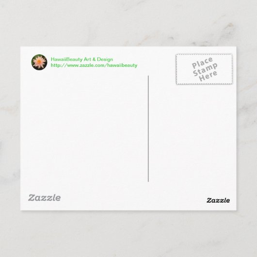 Postkarte: Rosa Orchideen Postkarte (Rückseite)