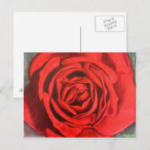 Postkarte - Rose (Vorne/Hinten)