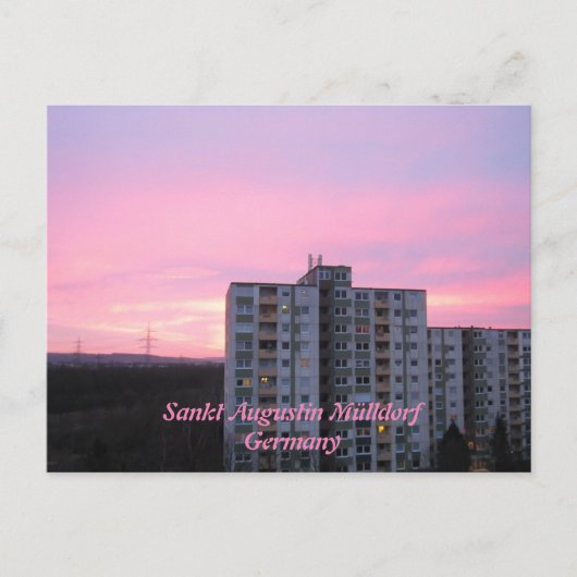 Postkarte Rose Sankt Augustin Mülldorf (Vorderseite)