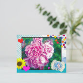Postkarte Rose und mehr (Stehend Vorderseite)