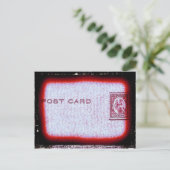 "Postkarte" (rot) Postkarte (Stehend Vorderseite)