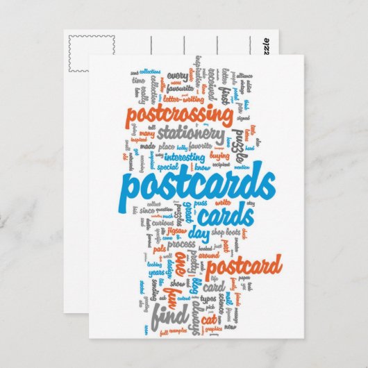 Postkarte "Rot verschieben" (Vorne/Hinten)