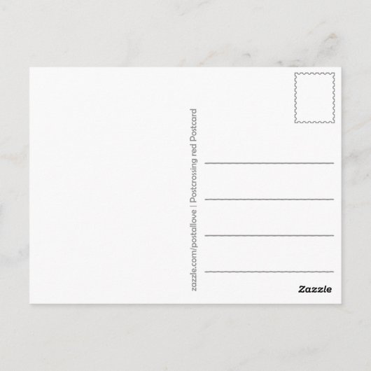 Postkarte "Rot verschieben" (Rückseite)