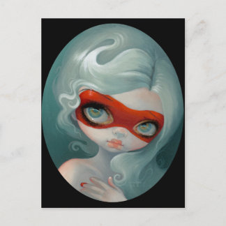 Postkarte "Rote Maske"