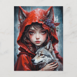 Postkarte - Rotkäppchen