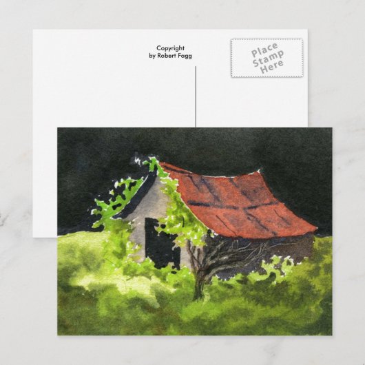 Postkarte "Roy's Shed" (Vorne/Hinten)