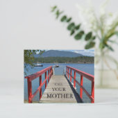 Postkarte "Ruf deine Mutter an" (Stehend Vorderseite)
