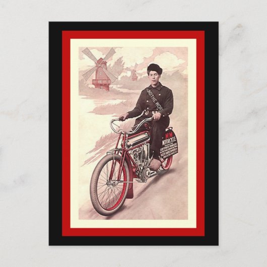 Postkarte rund um die World Tour M-M Motorrad (Vorderseite)