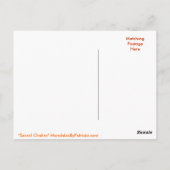 Postkarte "Sacral Chakra" (Rückseite)