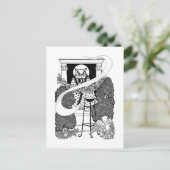 Postkarte "Sacred White Owl" (Stehend Vorderseite)