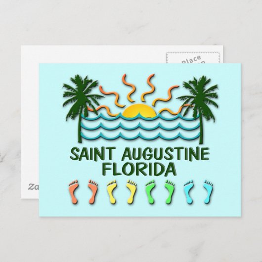 Postkarte Saint Augustine (Vorne/Hinten)