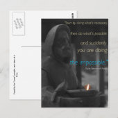 Postkarte Saint Francis (Vorne/Hinten)