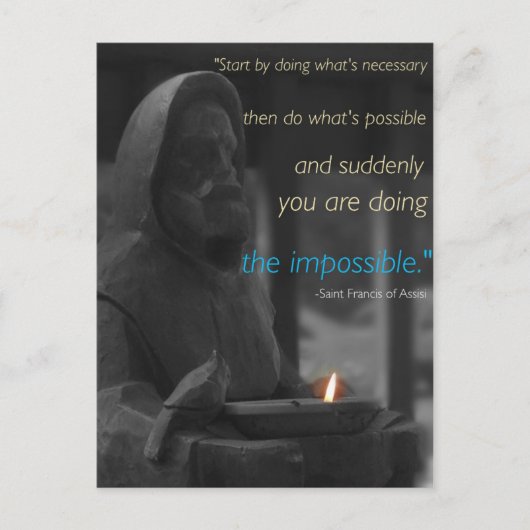 Postkarte Saint Francis (Vorderseite)