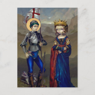 Postkarte "Saint George und Princess Sabra"