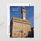 Postkarte "Saluti da Firenze" (Vorne/Hinten)