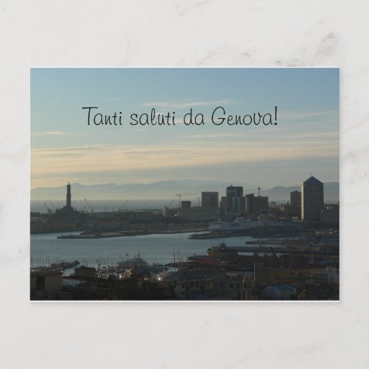 Postkarte - Saluti da Genova (Vorderseite)
