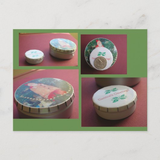Postkarte - Sample size Candy Tins (Vorderseite)