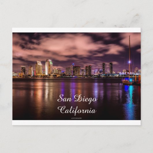 Postkarte San Diego Bay (Vorderseite)