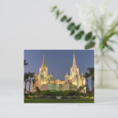 Postkarte: San Diego LDS Temple Abend Image Postkarte (Stehend Vorderseite)