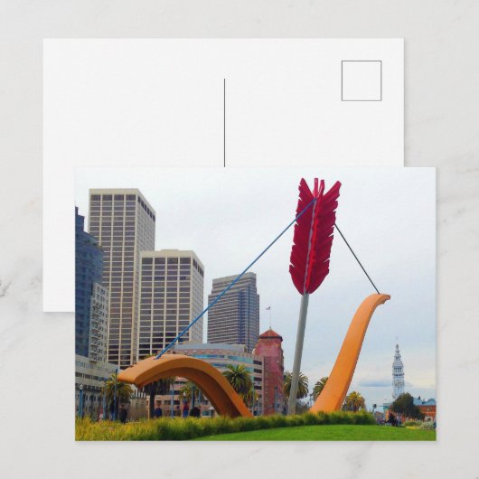 Postkarte San Francisco Cupid #6-2 (Vorne/Hinten)