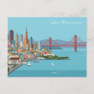 Postkarte San Francisco Golden Gate Bridge
