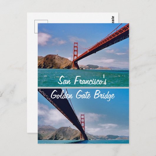 Postkarte San Franciscos Golden Gate Bridge (Vorne/Hinten)