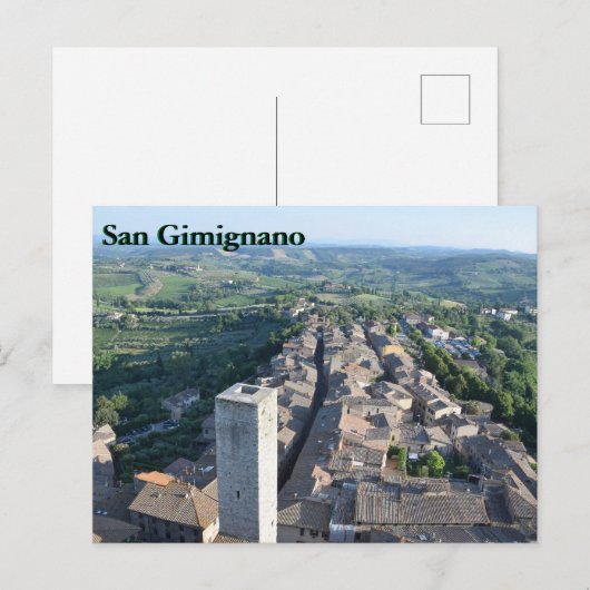 Postkarte San Gimignano (Vorne/Hinten)