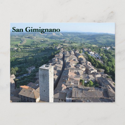 Postkarte San Gimignano (Vorderseite)