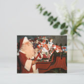 Postkarte-Sankt fabelhafter Pferdeschlitten Feiertagspostkarte (Stehend Vorderseite)