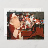 Postkarte-Sankt fabelhafter Pferdeschlitten Feiertagspostkarte (Vorne/Hinten)