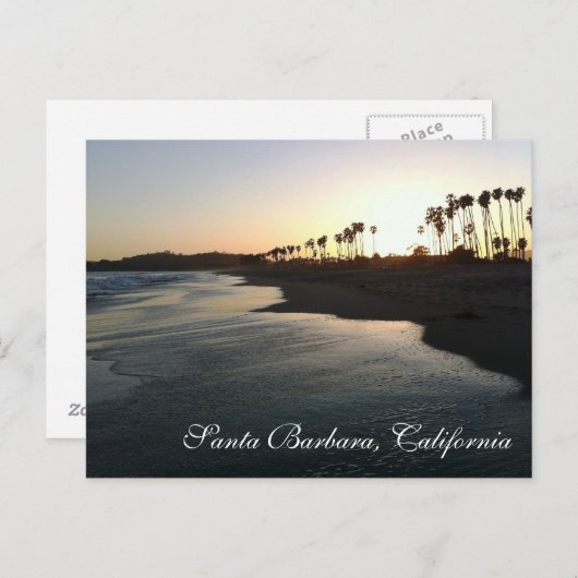 Postkarte - Santa Barbara, CA (Vorne/Hinten)