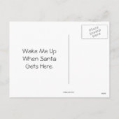 Postkarte "Santa Cat geweckt" (Rückseite)