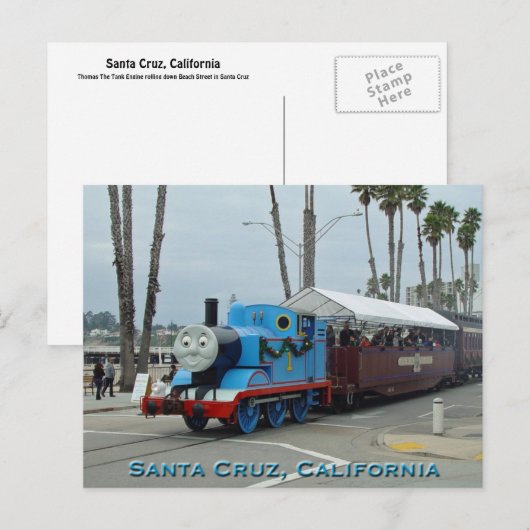 Postkarte Santa Cruz (Vorne/Hinten)