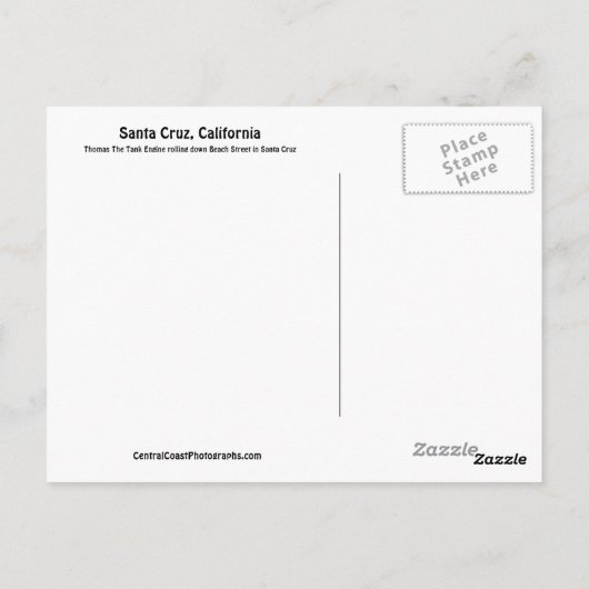 Postkarte Santa Cruz (Rückseite)