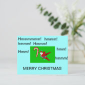 Postkarte Santa Hummingbird (Stehend Vorderseite)