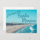 Postkarte Santa Monica (Vorne/Hinten)