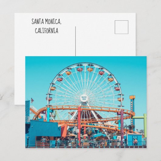 Postkarte Santa Monica (Vorne/Hinten)