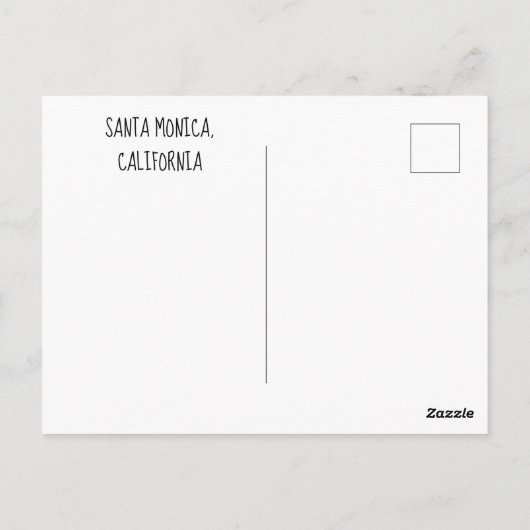 Postkarte Santa Monica (Rückseite)
