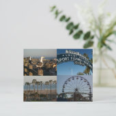 Postkarte Santa Monica Collage (Stehend Vorderseite)