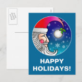 Postkarte - Santa Moon (Vorne/Hinten)