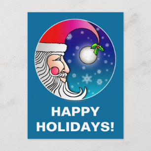 Postkarte - Santa Moon