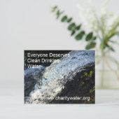 Postkarte sauberes Wasser (Stehend Vorderseite)