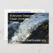 Postkarte sauberes Wasser (Vorne/Hinten)