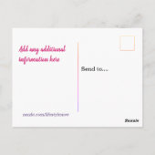 Postkarte — Save the Date (Rückseite)