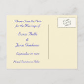 Postkarte - Save the Date (Rückseite)