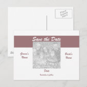 Postkarte Save the Date Foto - Maßgeschneiderte (Vorne/Hinten)